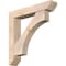 Ekena Millwork Westlake Slat Smooth Bracket w/ Offset Brace, Douglas Fir, 7 1/2"W x 40"D x 40"H BKT0806X40X40WTL06SDF - alternate 1